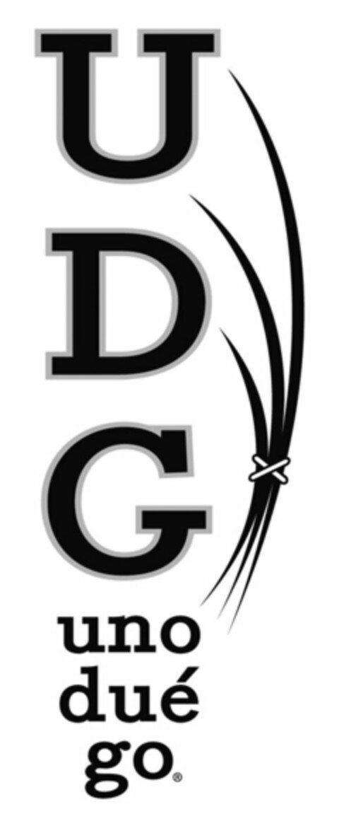 UDG UNO DUÈ GO Logo (USPTO, 11/14/2012)
