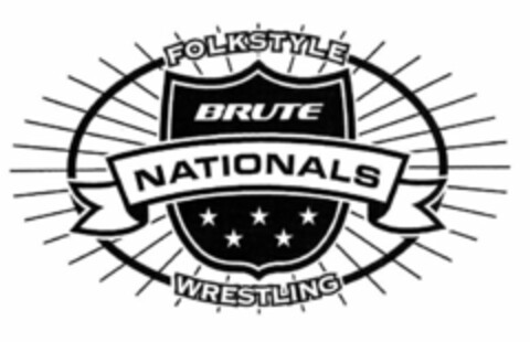 BRUTE NATIONALS FOLKSTYLE WRESTLING Logo (USPTO, 20.11.2012)