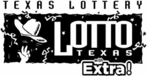 TEXAS LOTTERY LOTTO TEXAS WITH EXTRA! Logo (USPTO, 01.02.2013)