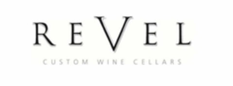 REVEL CUSTOM WINE CELLARS Logo (USPTO, 18.06.2013)