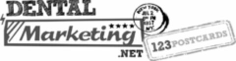 DENTAL MARKETING.NET 123 POSTCARDS NEW YORK JUL 2 600 PM 1957 NY. Logo (USPTO, 02/17/2014)