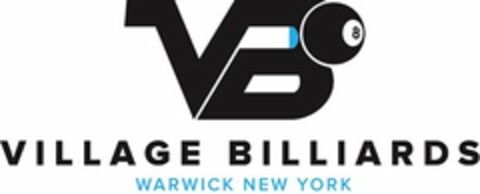 VB VILLAGE BILLIARDS WARWICK NEW YORK Logo (USPTO, 14.03.2014)