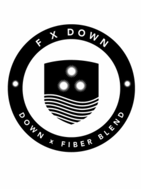 F X DOWN DOWN X FIBER BLEND Logo (USPTO, 08/13/2014)