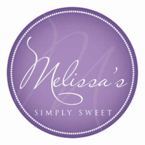 M MELISSA'S SIMPLY SWEET Logo (USPTO, 11.02.2015)