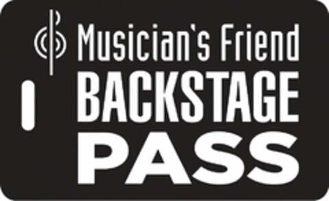 MUSICIAN'S FRIEND BACKSTAGE PASS Logo (USPTO, 10/12/2015)