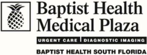 BAPTIST HEALTH MEDICAL PLAZA URGENT CARE DIAGNOSTIC IMAGING BAPTIST HEALTH SOUTH FLORIDA Logo (USPTO, 11/30/2016)