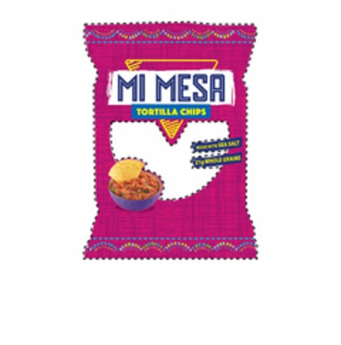 MI MESA TORTILLA CHIPS MADE WITH SEA SALT 21G WHOLE GRAIN Logo (USPTO, 02.12.2016)