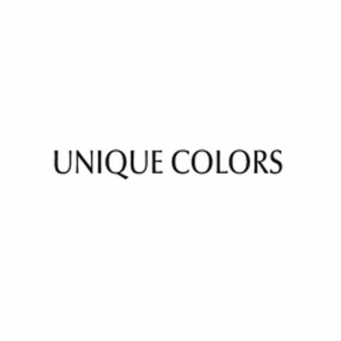 UNIQUE COLORS Logo (USPTO, 05.01.2017)