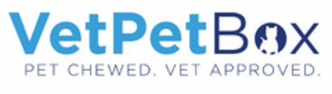 VETPETBOX PET CHEWED. VET APPROVED. Logo (USPTO, 13.03.2017)