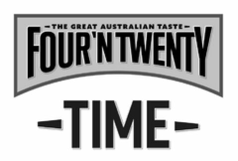 THE GREAT AUSTRALIAN TASTE FOUR'N TWENTY TIME Logo (USPTO, 10/24/2017)