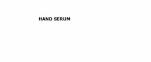 HAND SERUM Logo (USPTO, 05.08.2020)