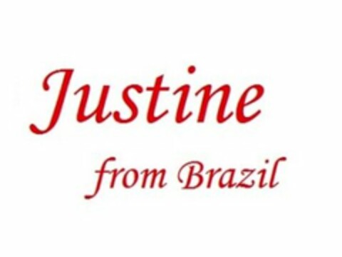 JUSTINE FROM BRAZIL Logo (USPTO, 28.07.2010)