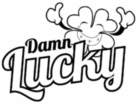 DAMN LUCKY Logo (USPTO, 13.07.2011)