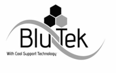 BLU-TEK WITH COOL SUPPORT TECHNOLOGY Logo (USPTO, 08/17/2011)