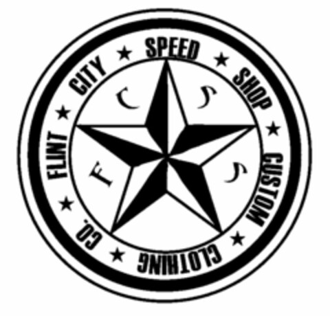 FLINT CITY SPEED SHOP CUSTOM CLOTHING CO. FCSS Logo (USPTO, 17.08.2011)