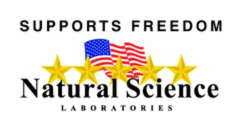 SUPPORTS FREEDOM NATURAL SCIENCE LABORATORIES Logo (USPTO, 09/30/2011)