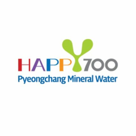 HAPPY 700 PYEONGCHANG MINERAL WATER Logo (USPTO, 10/26/2011)