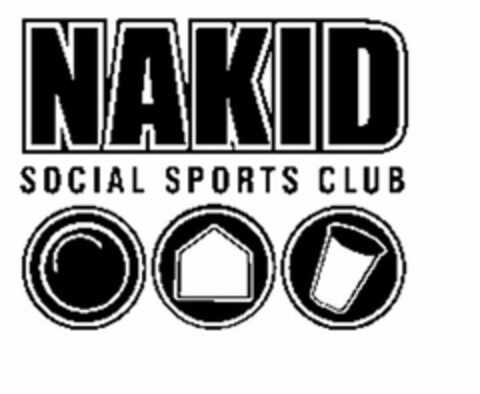 NAKID SOCIAL SPORTS CLUB Logo (USPTO, 02/16/2012)