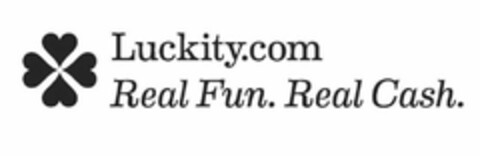 LUCKITY.COM REAL FUN. REAL CASH. Logo (USPTO, 07.06.2012)