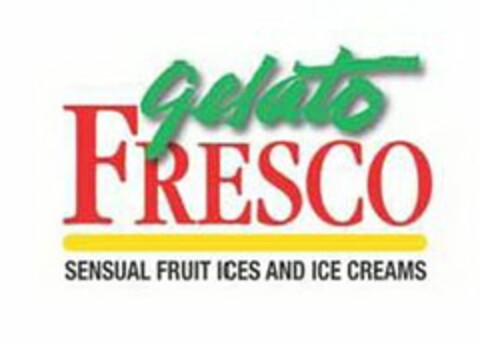 GELATO FRESCO SENSUAL FRUIT ICES AND ICE CREAMS Logo (USPTO, 11/06/2012)