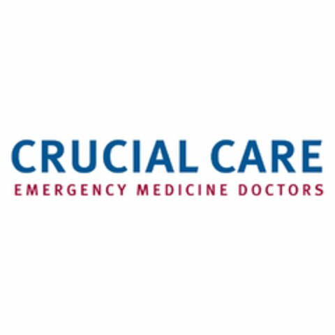 CRUCIAL CARE EMERGENCY MEDICINE DOCTORS Logo (USPTO, 21.11.2012)