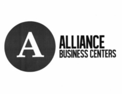 A ALLIANCE BUSINESS CENTERS Logo (USPTO, 26.09.2013)