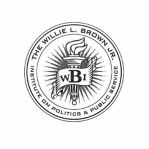 THE WILLIE L. BROWN JR. INSTITUTE ON POLITICS & PUBLIC SERVICE WBI Logo (USPTO, 01/14/2014)