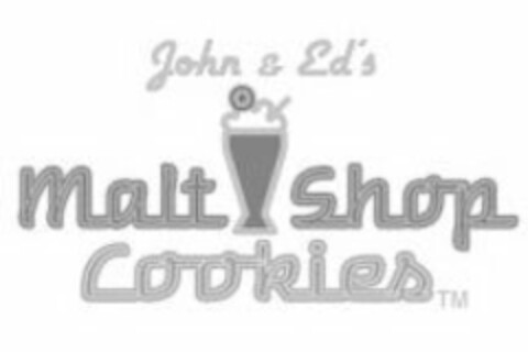 JOHN & ED'S MALT SHOP COOKIES Logo (USPTO, 23.04.2014)