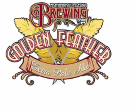 FEATHER FALLS CASINO BREWING COMPANY GOLDEN FEATHER EXTRA PALE ALE Logo (USPTO, 02.05.2014)