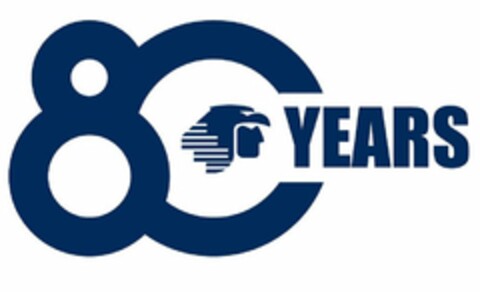 80 YEARS Logo (USPTO, 09/11/2014)