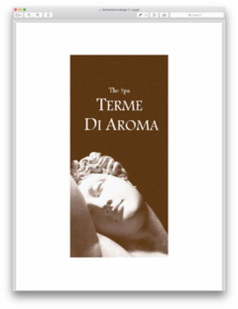 THE SPA TERME DI AROMA Logo (USPTO, 23.02.2015)