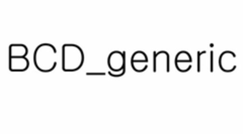 BCD_GENERIC Logo (USPTO, 22.07.2015)