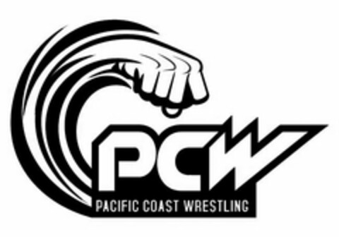 PCW PACIFIC COAST WRESTLING Logo (USPTO, 27.01.2016)