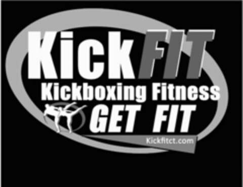 KICKFIT KICKBOXING FITNESS GET FIT KICKFITCT.COM Logo (USPTO, 28.04.2016)