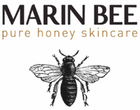 MARIN BEE PURE HONEY SKINCARE Logo (USPTO, 17.10.2016)