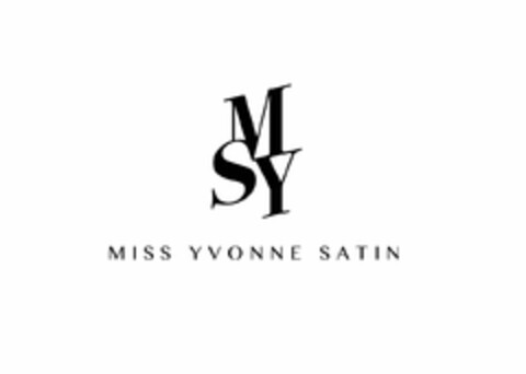 M Y S MISS YVONNE SATIN Logo (USPTO, 09.01.2017)