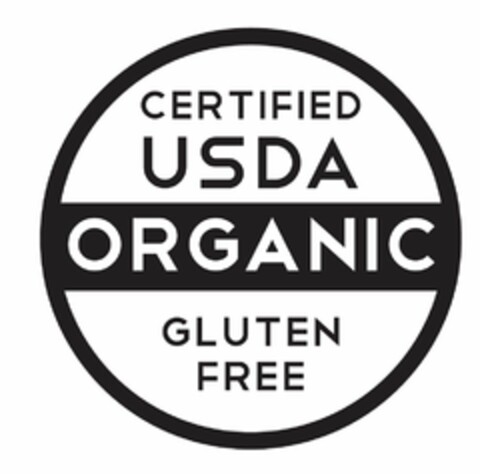 CERTIFIED USDA ORGANIC GLUTEN FREE Logo (USPTO, 02.06.2017)