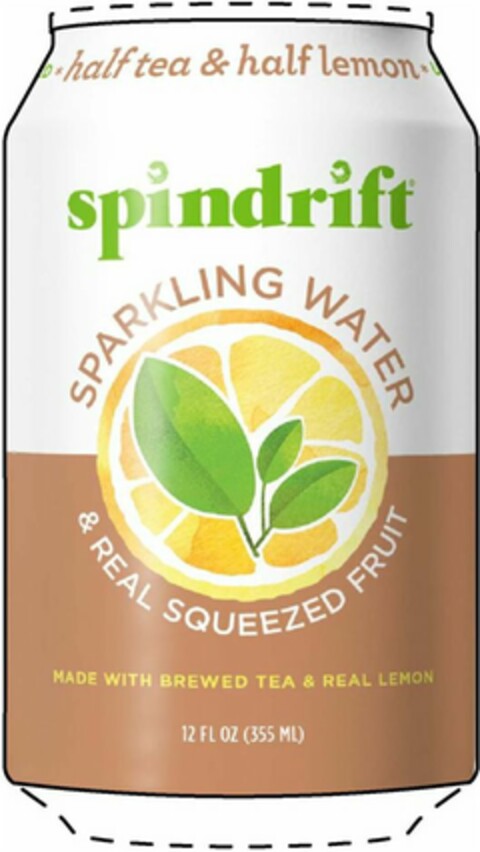 SPINDRIFT HALF TEA & HALF LEMON UNSWEETENED SPARKLING WATER & REAL SQUEEZED FRUIT MADE WITH BREWED TEA & REAL LEMON Logo (USPTO, 13.03.2018)