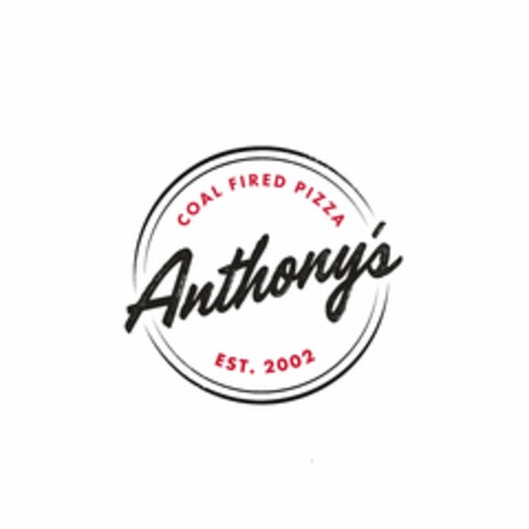 ANTHONY'S COAL FIRED PIZZA EST. 2002 Logo (USPTO, 15.05.2019)