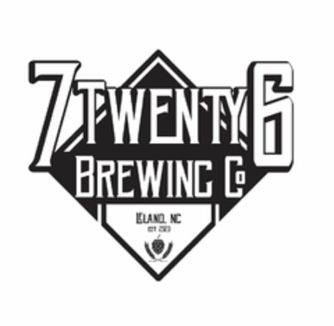 7TWENTY6 BREWING CO LELAND, NC EST. 2020 Logo (USPTO, 12/17/2019)