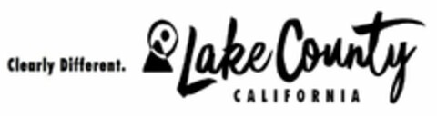 CLEARLY DIFFERENT. LAKE COUNTY CALIFORNIA Logo (USPTO, 31.12.2019)