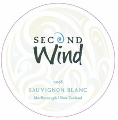 SECOND WIND 2018 SAUVIGNON BLANC MARLBOROUGH | NEW ZEALAND Logo (USPTO, 06/04/2020)