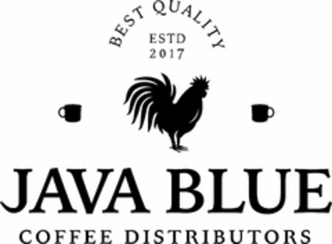 JAVA BLUE COFFEE DISTRIBUTORS EST 2017 Logo (USPTO, 09.06.2020)