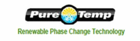 PURE TEMP RENEWABLE PHASE CHANGE TECHNOLOGY Logo (USPTO, 17.02.2009)