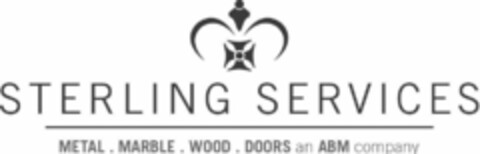 STERLING SERVICES METAL. MARBLE. WOOD. DOORS AN ABM COMPANY Logo (USPTO, 06/26/2009)