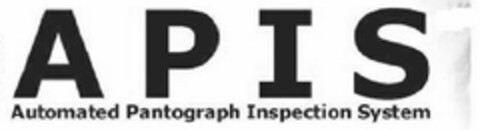 APIS AUTOMATED PANTOGRAPH INSPECTION SYSTEM Logo (USPTO, 29.06.2010)