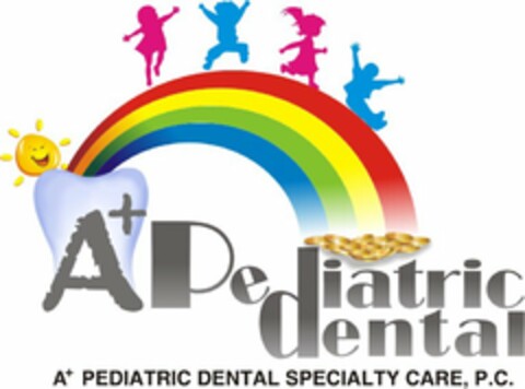 A+ PEDIATRIC DENTAL A+ PEDIATRIC DENTAL SPECIALTY CARE, P.C. Logo (USPTO, 19.10.2010)