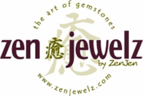 ZEN JEWELZ BY ZENJEN WWW.ZENJEWELZ.COM THE ART OF GEMSTONES Logo (USPTO, 06.05.2011)