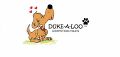 DUKE-A-LOO GOURMET DOG TREATS LLC Logo (USPTO, 09.07.2011)