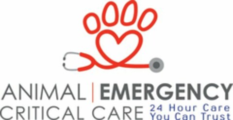 ANIMAL EMERGENCY CRITICAL CARE 24 HOUR CARE YOU CAN TRUST Logo (USPTO, 16.10.2011)